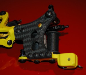 Carbon Fiber and Bright Yellow Honey Badger